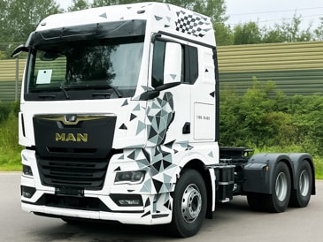 tracteur poids lourds avec covering