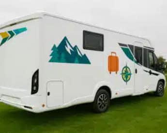 camping car avec décoration