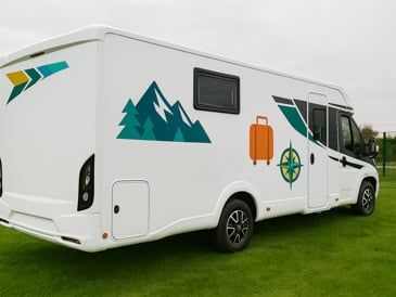 camping car avec décoration
