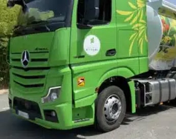 Position des stickers angles morts sur les camions