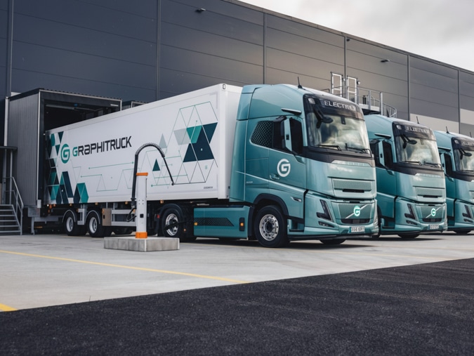 Ensemble de camions avec un covering Graphitruck