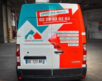 Affichage d'une publicité sur un véhicule utilitaire
