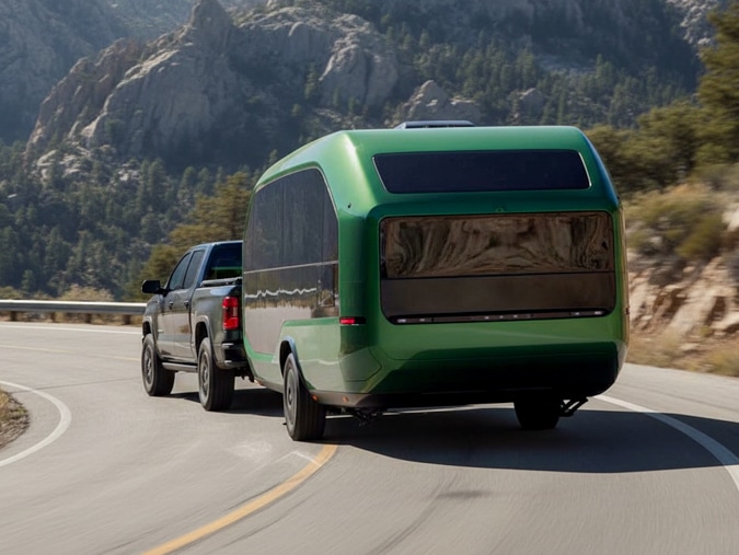 Total covering d'une caravane moderne