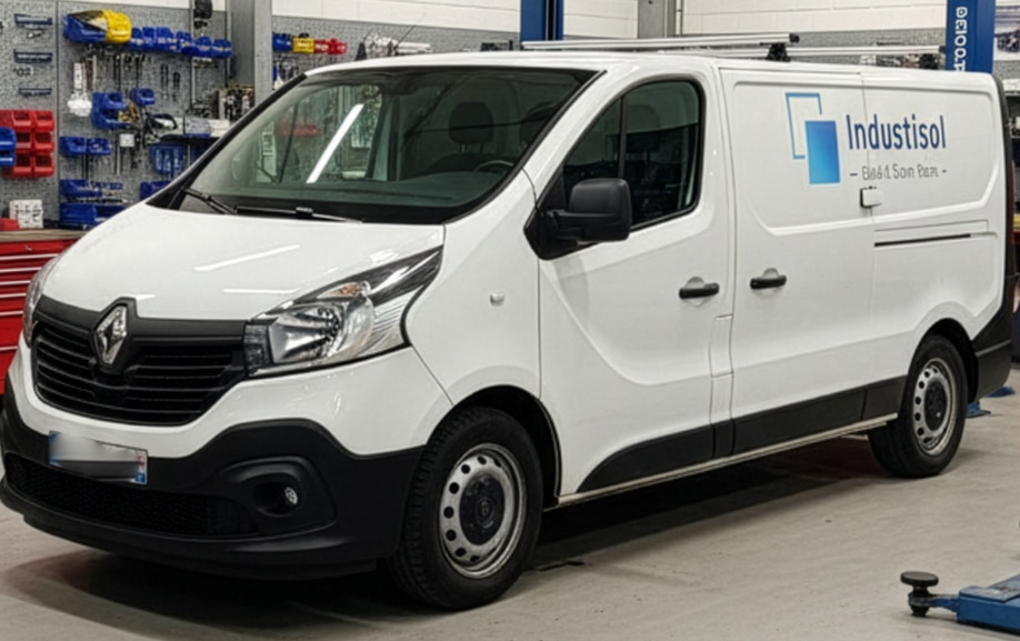 Covering flotte utilitaire INDUSTISOL réalisé par Graphitruck