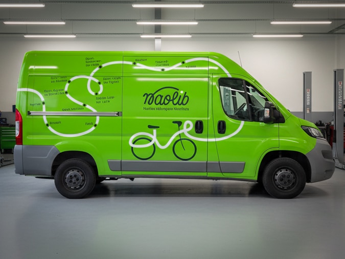 Flocage total d'un camion pour Naolib