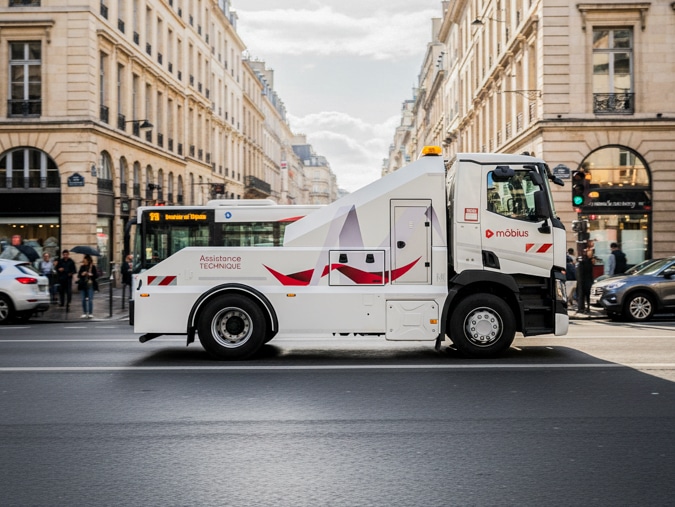 Covering partiel d'une dépanneuse