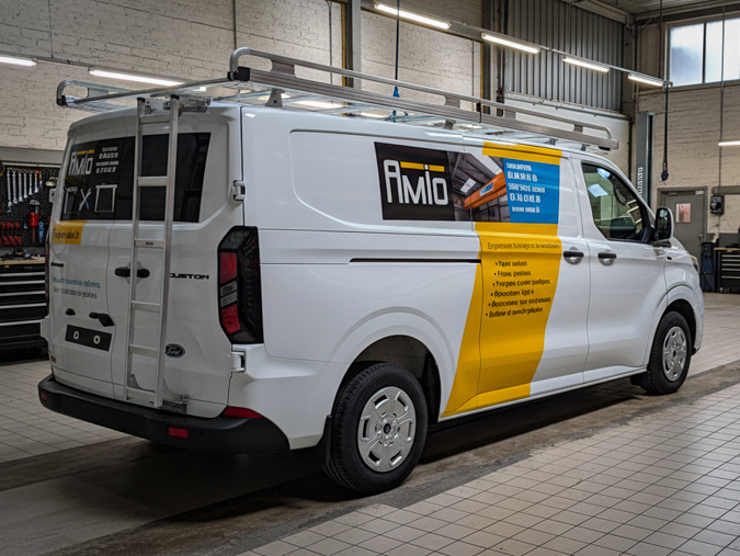 Exemple de flocage utilitaire avec le pack essentiel couleur