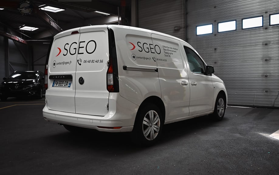 Habillage de Caddy pour détection des réseaux enterrés