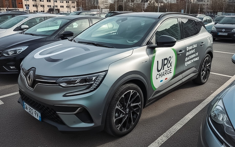 Véhicule de démonstration recharge par induction Up&Charge