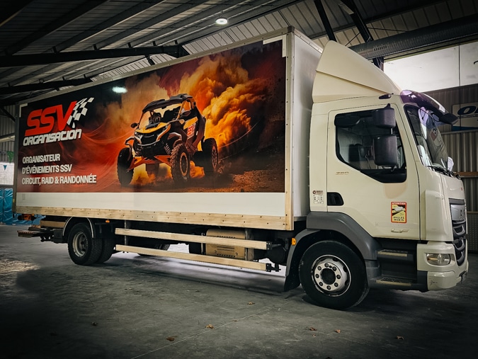 Covering d'un camion d'organisateur d'évènement sportif à Nantes