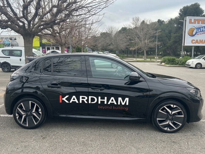 Marquage véhicule sur Peugeot 208