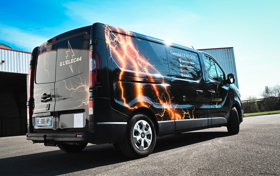 Kit déco camion 4 Marquage utilitaire artisan avec coordonnées lisibles