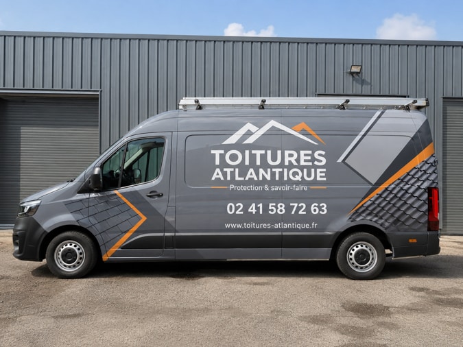 covering fourgon entreprise couvreur graphitruck