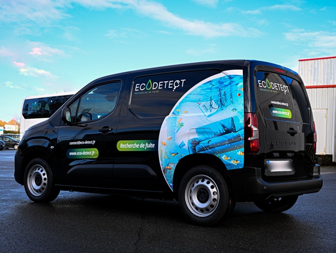 Exemple de flocage utilitaire avec le pack essentiel couleur
